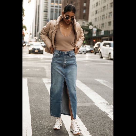 Seven 7 for all Mankind faux leather puffer jacket coat - Picture 2 of 8